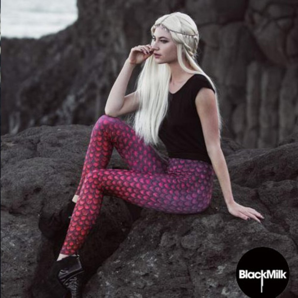 Black milk Mother of dragon leggings red